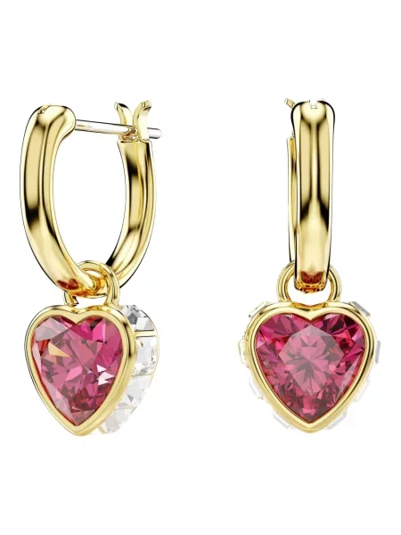 Swarovski Akcesoria Kobieta ONE SIZE Kolczyki Złote Serce Chroma żółty