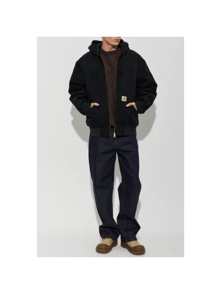 Kurtka Carhartt Wip płócienna z kamieniami niebieska