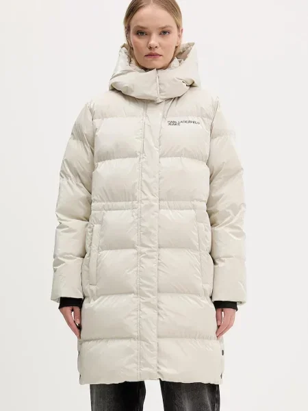 Karl Lagerfeld Jeans kurtka zimowa beżowy