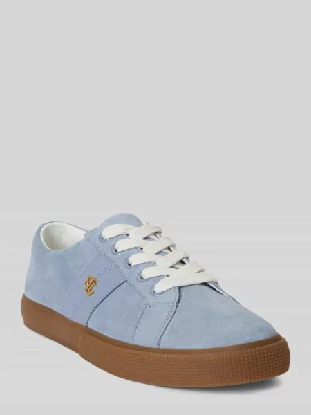 Lauren Ralph Lauren Janson II sneakersy skórzane niebieskie