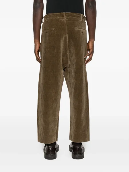 Pantaloni Uma Wang de catifea cord maro