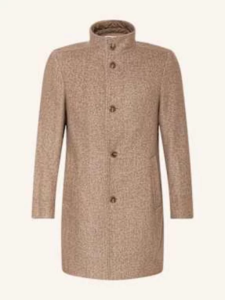 Boss Vlněný Kabát Hyde S Odnímatelnou Krycí Légou světle hnědá béžový