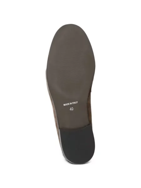 Szarvasbőr loafer Julie Dee barna
