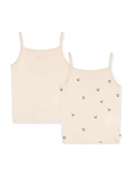 Konges Sløjd топ дитячий з бавовною BASIC 2 PACK STRAP TOPS GOTS