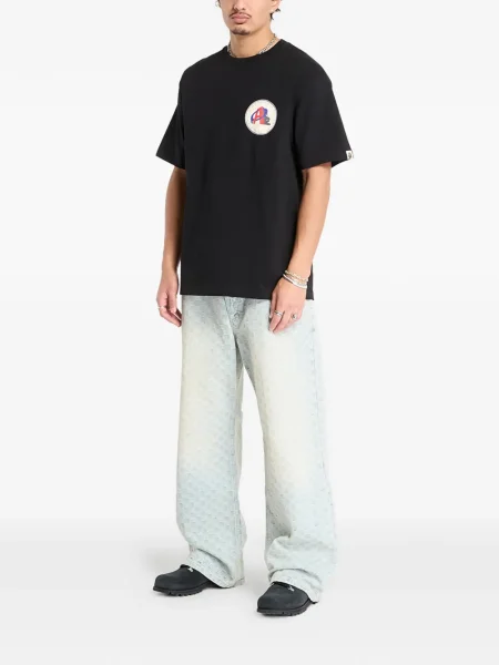 Tricou A Bathing Ape® cu imagine negru