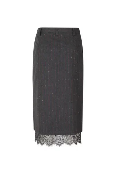 Spódnica midi Ermanno Scervino szara
