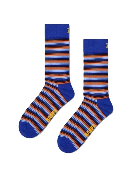 Pruhované ponožky Happy Socks modrá