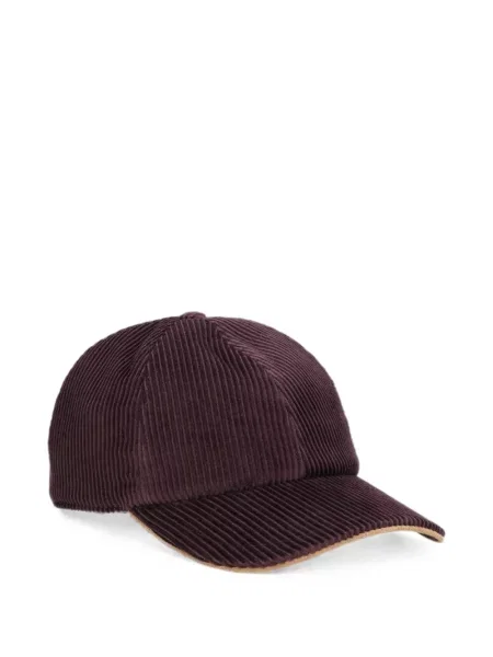 Șapcă Eleventy de catifea cord violet