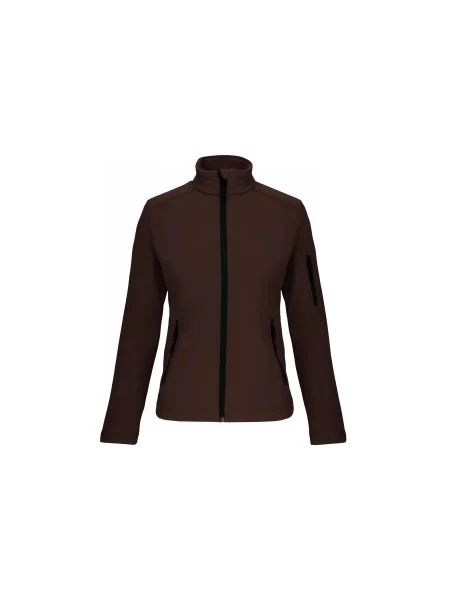 Kurtka Kariban Softshell brązowa