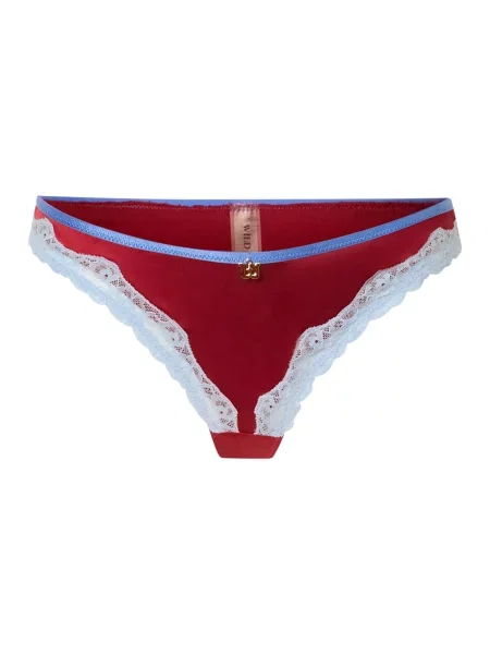 WILD LOVERS Tanga HEIDI albastru / albastru deschis / rodie roșu