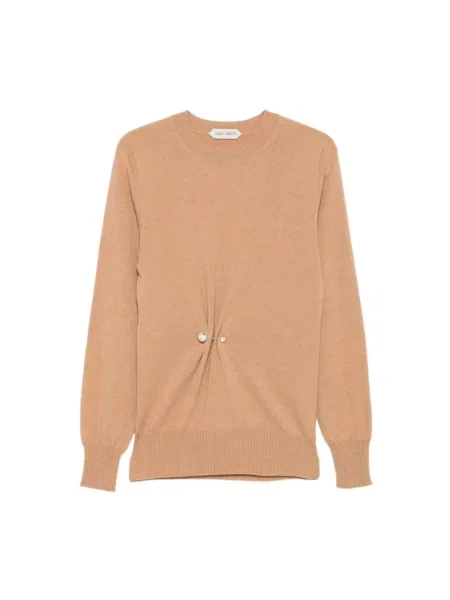 Sweter Alberta Ferretti brązowy