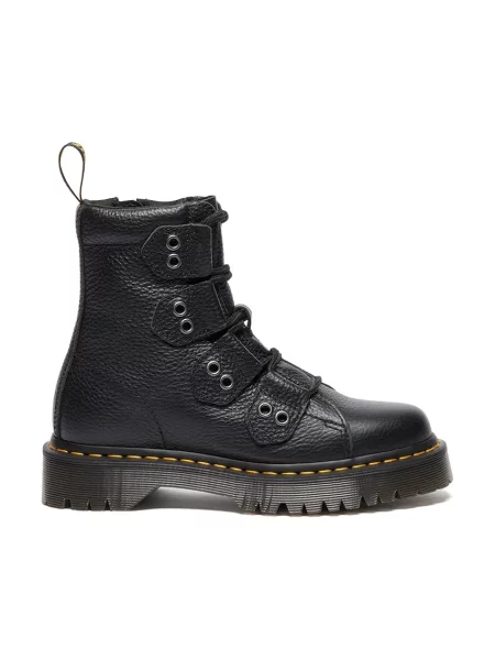 Dr. Martens bocanci de piele LTT cu platformă negru