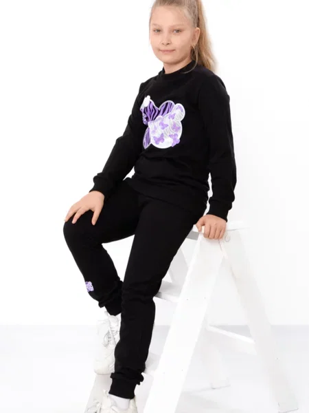 Дитячий Спортивний костюм Носи своє чорний