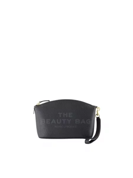 Kosmetyczka Marc Jacobs skórzana czarna