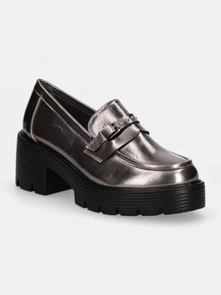 Мокасини Answear.LAB с дебел сребристо