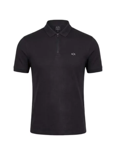 Tricou polo Emporio Armani cu imagine negru