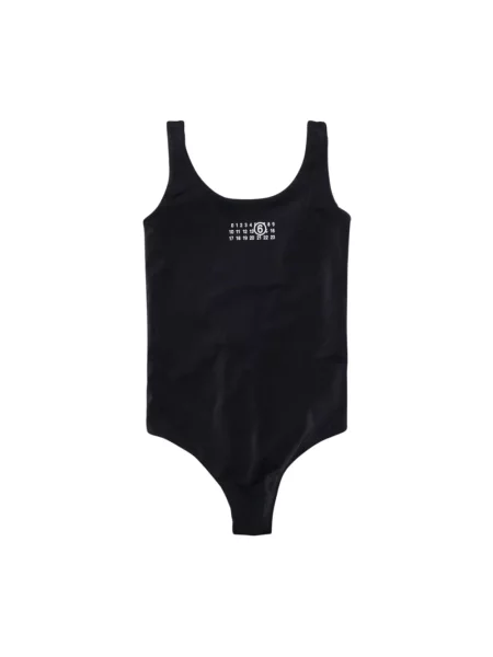 Stroj jednoczęściowy Mm6 Maison Margiela czarny