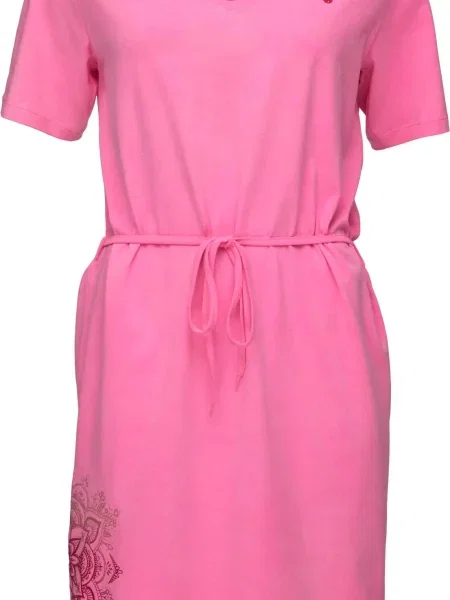 Sukienka pętelkowa Abzoka Pnk Pink różowa