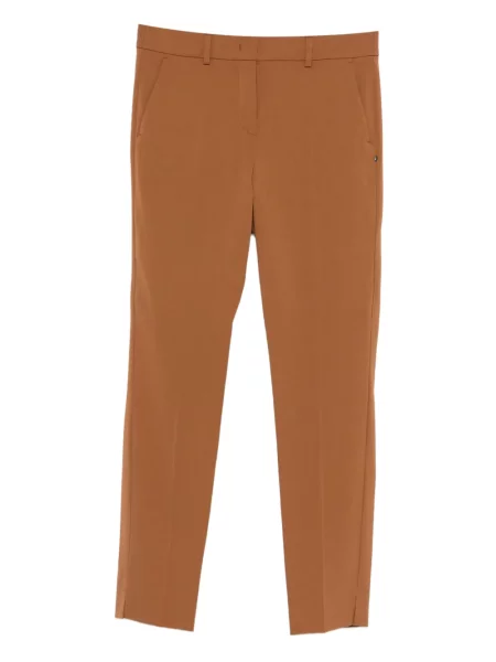 Pantaloni Sportmax cu crăpătură maro