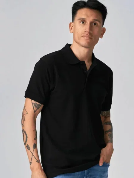 TEESHOPPEN Cămașă Basic Polo negru