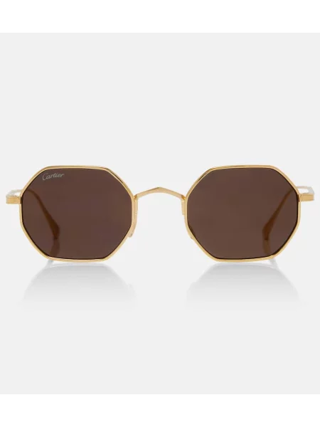 Sunčane naočale Cartier Eyewear Collection zlatna