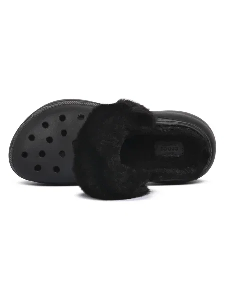 Platform talpú klasszikus félcipő Crocs fekete