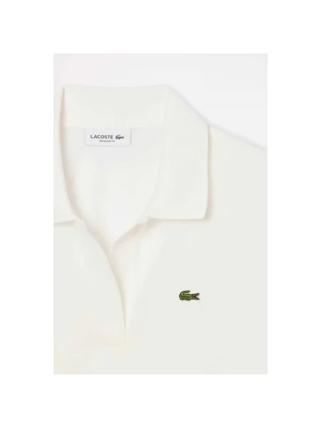 Îmbracaminte Lacoste RELAXED FIT FLUID PIQUE POLO SHIRT alb