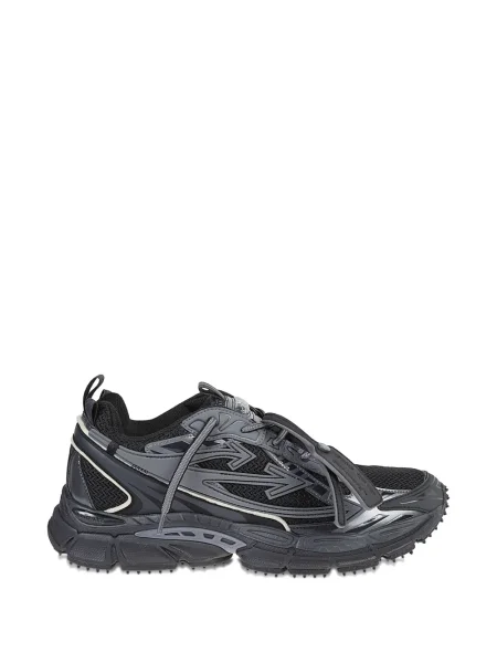 Sneakerși Off-white cu șireturi din dantelă alb