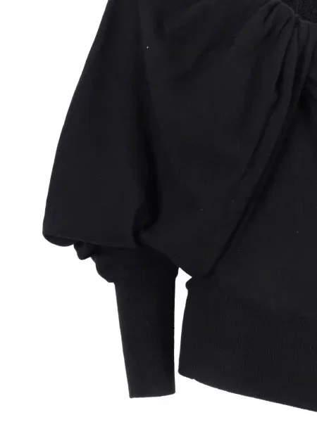 Top Alberta Ferretti drapat negru