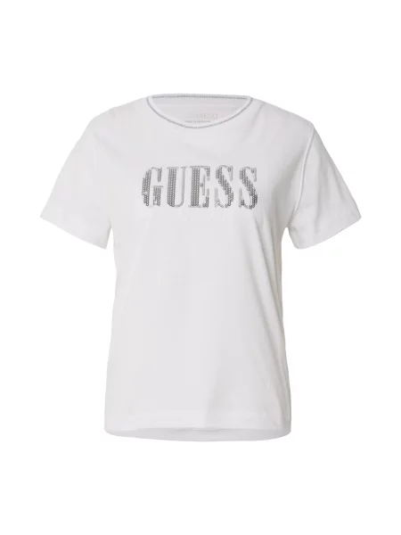 GUESS Majica srebrna bela