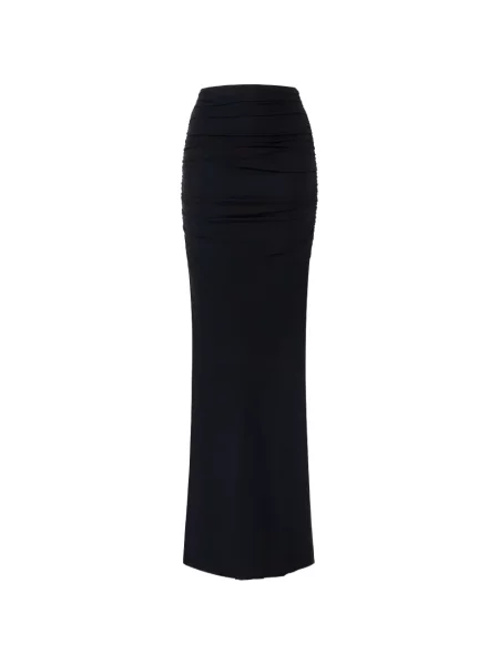 Fusta maxi Elisabetta Franchi cu volane negru