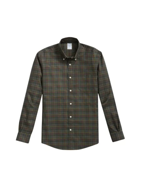 Koszula Brooks Brothers ze stretchu zielona