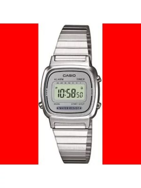 Hodinky Casio LA stříbrné šedé