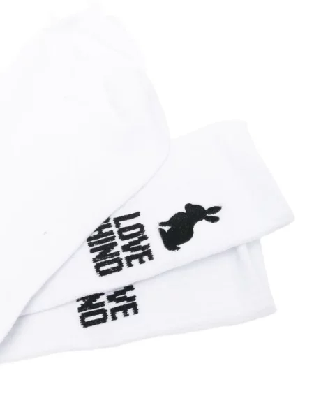 Șosete Love Moschino cu imagine alb