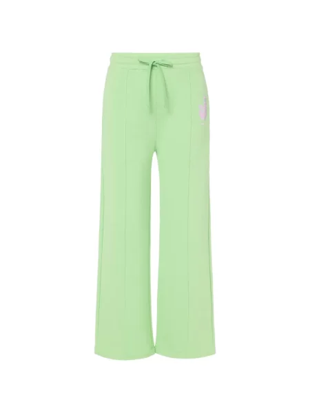 Stras pantaloni palazzo Iceberg cu cordon verde