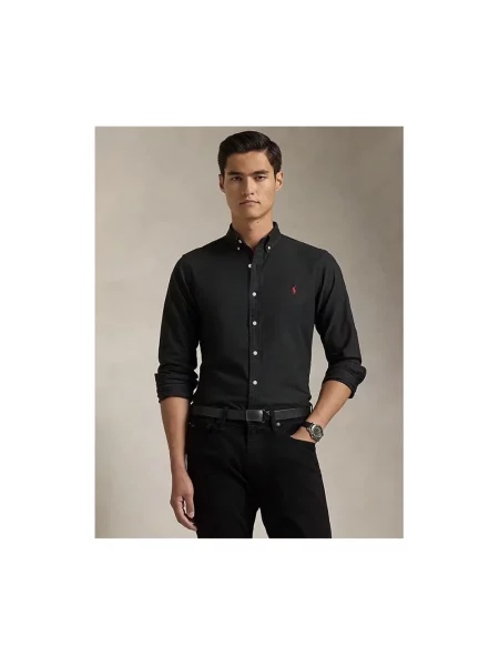 Ralph Lauren Koszule Mężczyzna L Slim Fit Oxford Shirt Polo Ralph Lauren czarny