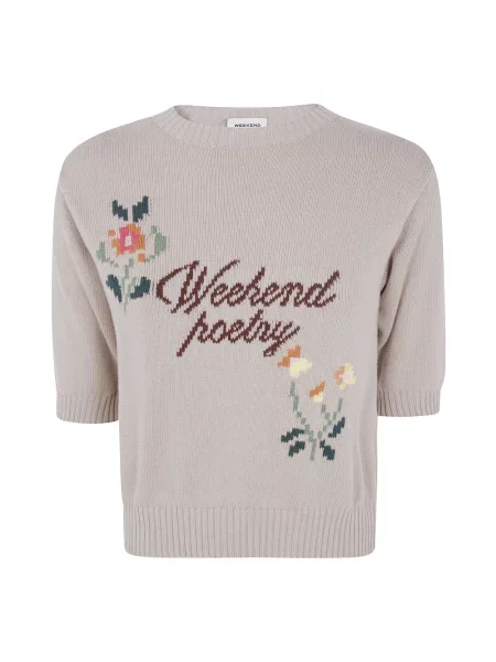 Sweter Weekend Max Mara beżowy