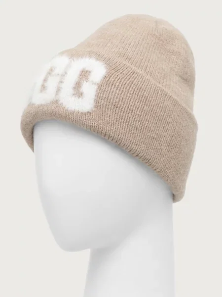 UGG căciulă cu amestec de lână bej