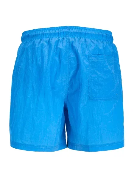 JACK & JONES Plavecké šortky JPSTKAUAI nebesky modrá biela