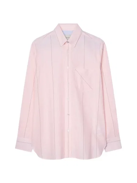 Cămașă Paul Smith cu dungi roz