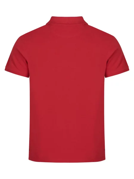 Clique Heavy Premium Polo z czesanego bawełnianego splotu — – red czerwony