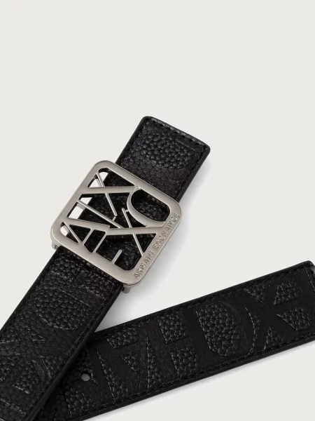 Armani Exchange двосторонній ремінь зі штучної шкіри