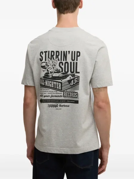 Tricou Barbour cu imagine gri