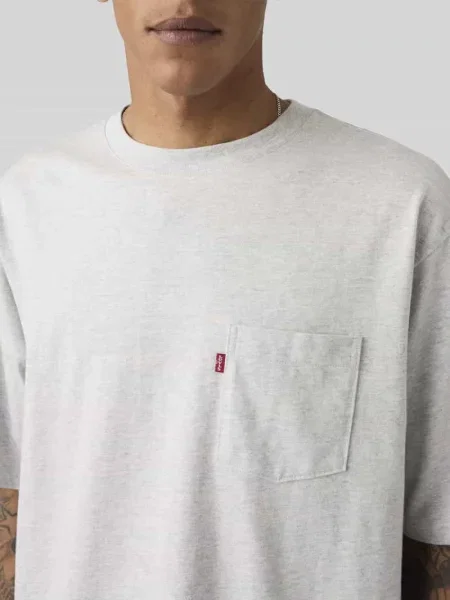 T-shirt o kroju relaxed fit z czystej bawełny Levi's szara