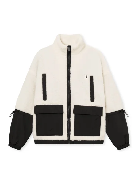 Johnny Urban Jachetă fleece Carson crem negru