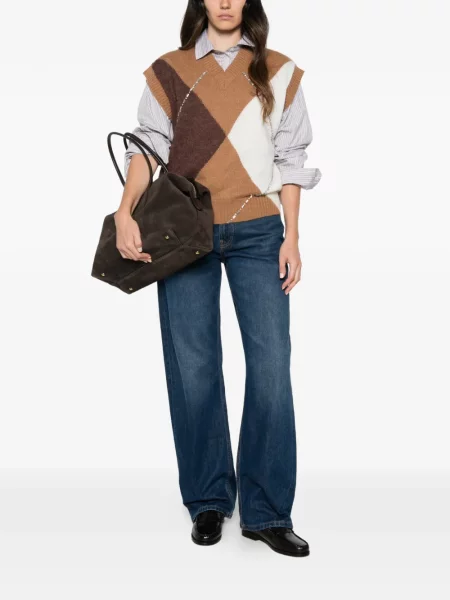 Vestă Liu Jo tricotate cu model argyle