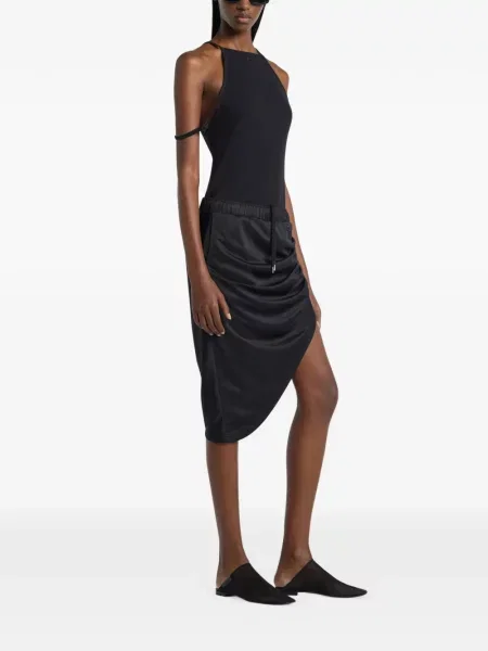 Top Courreges cu cataramă negru