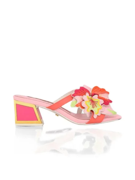 Sandale Kat Maconie cu model floral cu aplicații roz