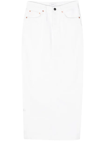 Fustă din denim Wardrobe.nyc alb