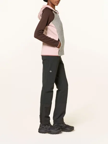 Ortovox Fleecová Mikina Fleece Gp Classic Knit S Merino Vlnou / tmavě hnědá / růžová šedá
